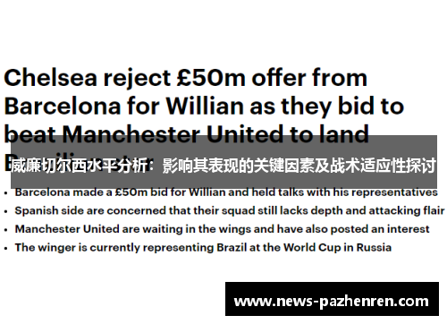 威廉切尔西水平分析：影响其表现的关键因素及战术适应性探讨